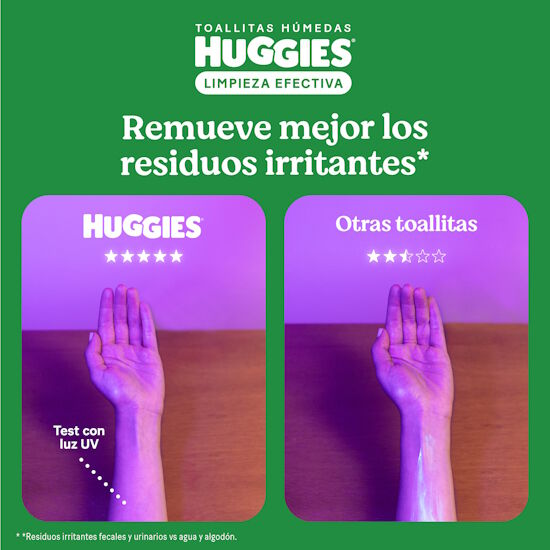 Toallitas Húmedas Huggies Limpieza Efectiva, 96uds